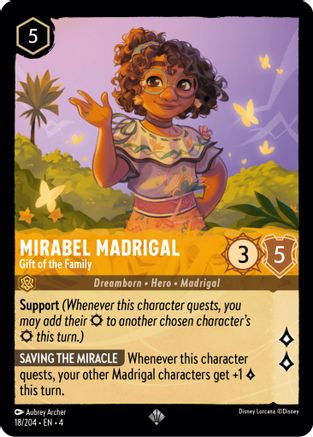 Mirabel Madrigal (Gift of the Family) - 18/204 - Super Rare (Foil)