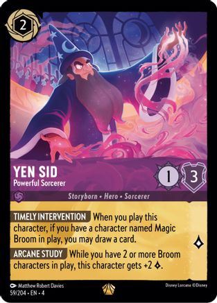 Yen Sid (Powerful Sorcerer) - 59/204 - Legendary (Foil)