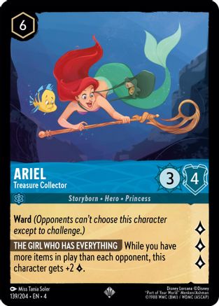 Ariel (Treasure Collector) - 139/204 - Super Rare (Foil)