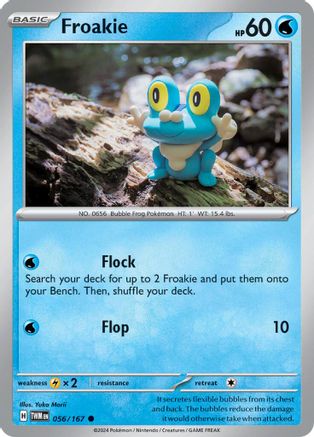 Froakie 056/167 - Reverse Holofoil SV06 Twilight Masquerade - Common