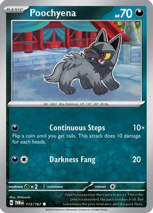 Poochyena 113/167 SV06 Twilight Masquerade - Common