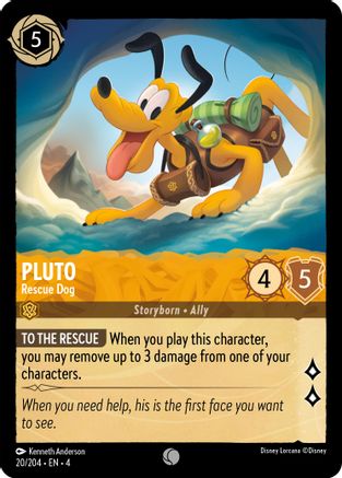 Pluto (Rescue Dog) - 20/204 - Common (Foil)