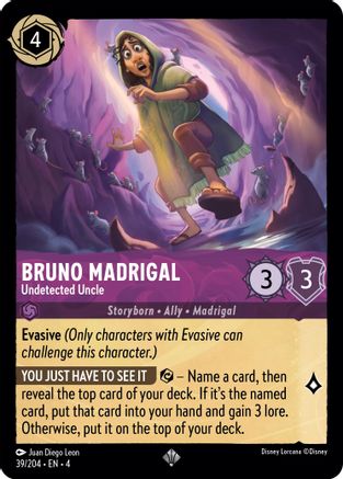 Bruno Madrigal (Undetected Uncle) - 39/204 - Super Rare (Foil)