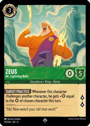 Zeus (Mr. Lightning Bolts) - 92/204 - Super Rare (Foil)
