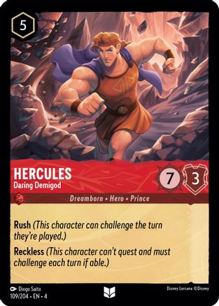 Hercules (Daring Demigod) - 109/204 - Uncommon (Foil)