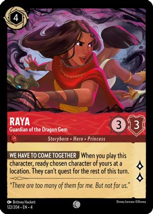 Raya (Guardian of the Dragon Gem) - 122/204 - Common (Foil)