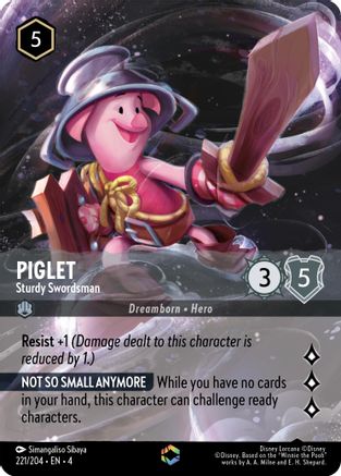 Piglet (Sturdy Swordsman) - 221/204 - Enchanted