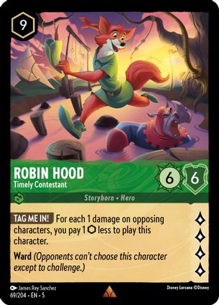 Robin Hood (Timely Contestant) - 69/204 - Rare (Foil)