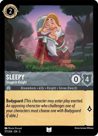 Sleepy (Sluggish Knight) - 177/204 - Uncommon (Foil)