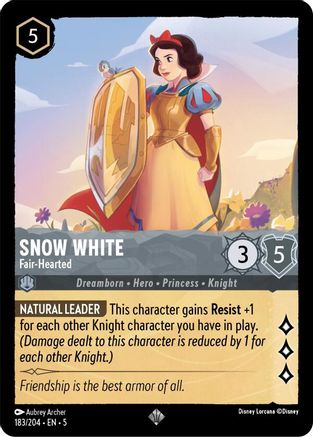 Snow White (Fair-Hearted) - 183/204 - Super Rare (Foil)