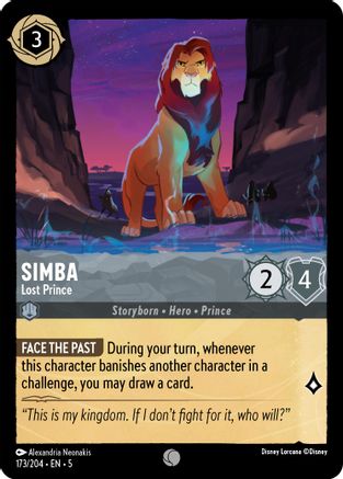 Simba (Lost Prince) - 173/204 - Common (Foil)