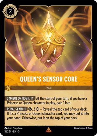 Queen's Sensor Core - 31/204 - Rare (Foil)