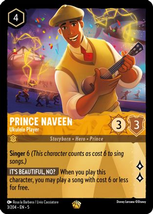 Prince Naveen (Ukulele Player) - 3/204 - Legendary (Foil)