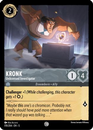 Kronk (Unlicensed Investigator) - 178/204 - Common (Foil)