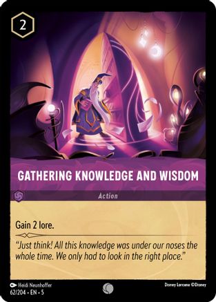 Gathering Knowledge and Wisdom - 62/204 - Common (Foil)