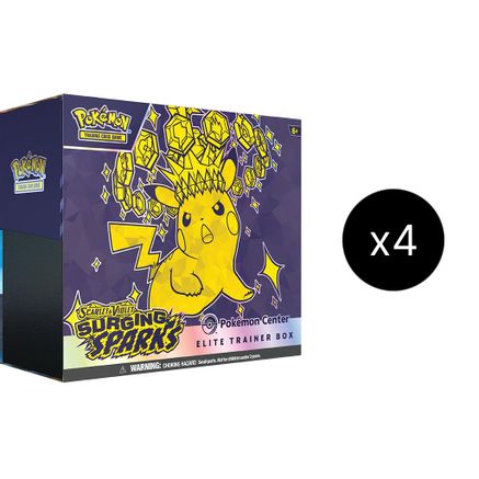 Surging Sparks Pokemon Center Elite Trainer Box (Exclusive) Case