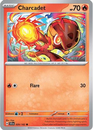 Charcadet 029/142 - Reverse Holofoil SV07 Stellar Crown - Common