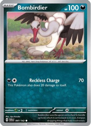 Bombirdier 097/142 - Reverse Holofoil SV07 Stellar Crown - Common