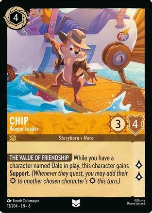 Chip (Ranger Leader) - 12/204 - Uncommon (Foil)