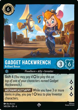 Gadget Hackwrench (Brilliant Bosun) - 140/204 - Super Rare (Foil)