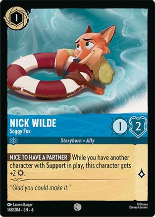 Nick Wilde (Soggy Fox) - 148/204 - Common (Foil)