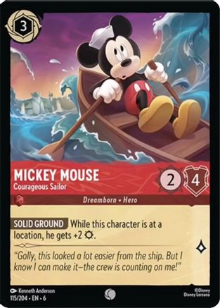 Mickey Mouse (Courageous Sailor) - 115/204 - Common