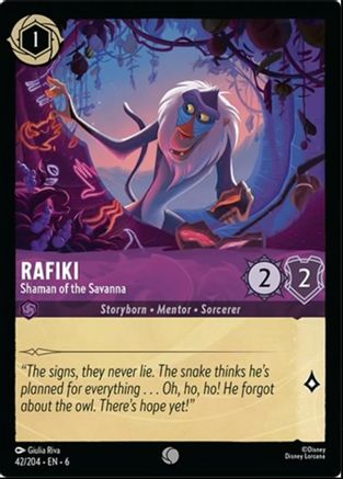 Rafiki (Shaman of the Savanna) - 42/204 - Common (Foil)