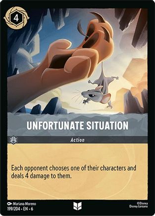 Unfortunate Situation - 199/204 - Uncommon (Foil)