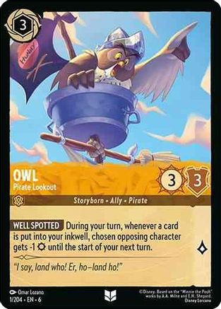 Owl (Pirate Lookout) - 1/204 - Uncommon (Foil)