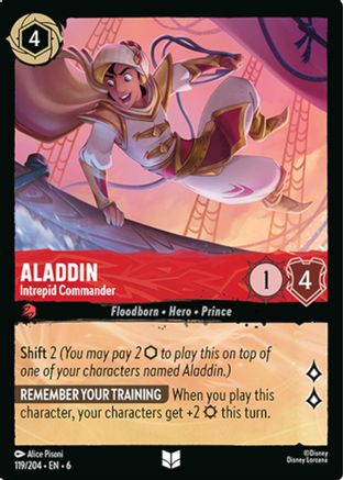Aladdin (Intrepid Commander) - 119/204 - Uncommon