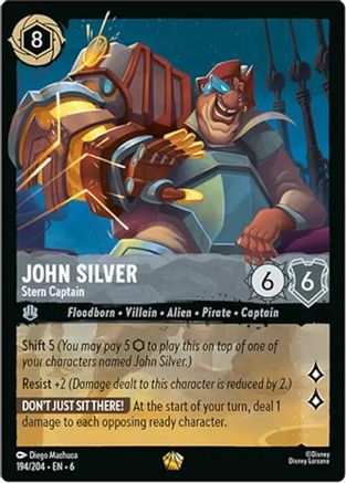John Silver (Stern Captain) - 194/204 - Legendary (Foil)