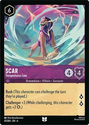 Scar (Tempestuous Lion) - 47/204 - Uncommon (Foil)