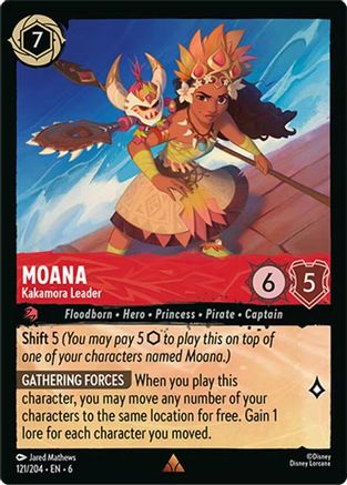 Moana (Kakamora Leader) - 121/204 - Rare (Foil)