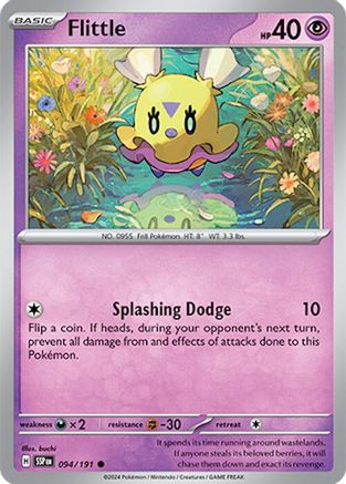 Flittle 094/191 - Reverse Holofoil SV08 Surging Sparks - Common