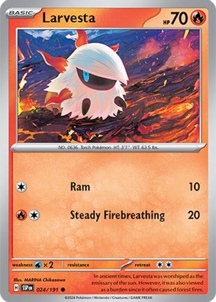 Larvesta 024/191 SV08 Surging Sparks - Common