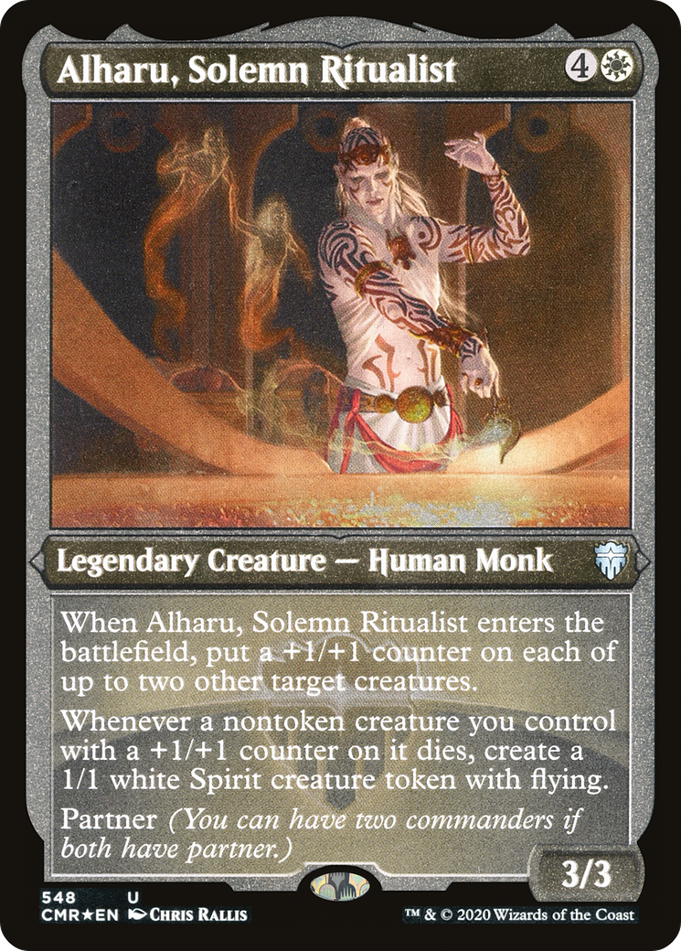 Alharu, Solemn Ritualist (Foil Etched) (CMR-548) Foil