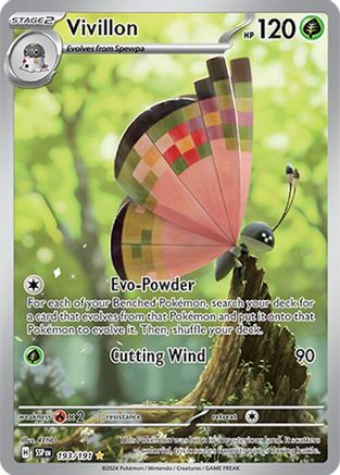 133 191 pokemon card Vivillon - 193/191 Design:Venusaur [GW] Tropical Frenzy (150) pokemon booster pack simplified chinese One Piece Card Game