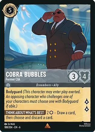 Cobra Bubbles (Former CIA) - 188/204 - Rare