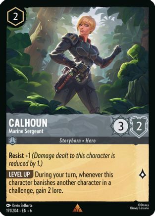 Calhoun (Marine Sergeant) - 191/204 - Rare
