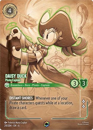 Daisy Duck (Pirate Captain) - 211/204 - Enchanted