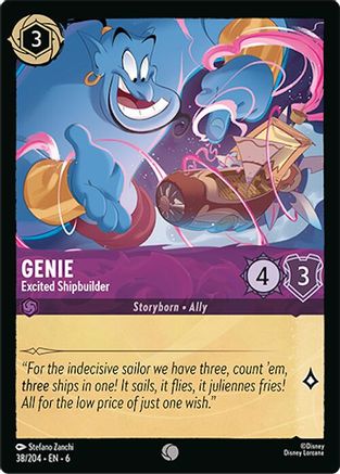 Genie (Excited Shipbuilder) - 38/204 - Common (Foil)