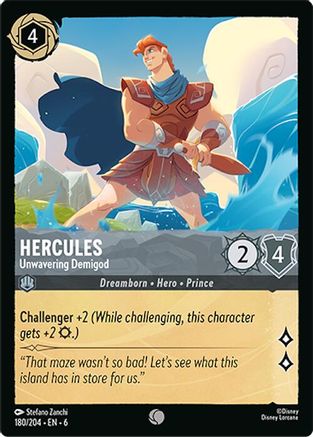 Hercules (Unwavering Demigod) - 180/204 - Common (Foil)