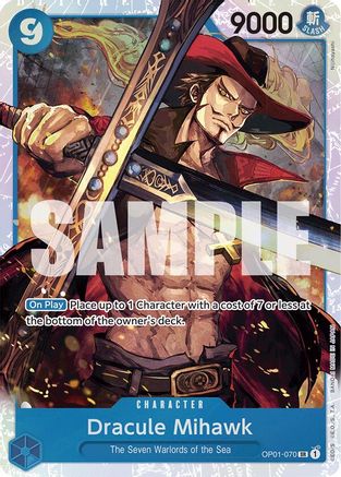 Dracule Mihawk (OP01-070) (Reprint) - (OP01-070) - Super Rare