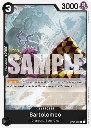 Bartolomeo (Reprint) - OP04-089 - Rare