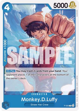 Monkey.D.Luffy (P-055) (Reprint) - (P-055) - Promo