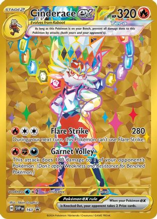 Cinderace ex 163 - Holofoil - Promo