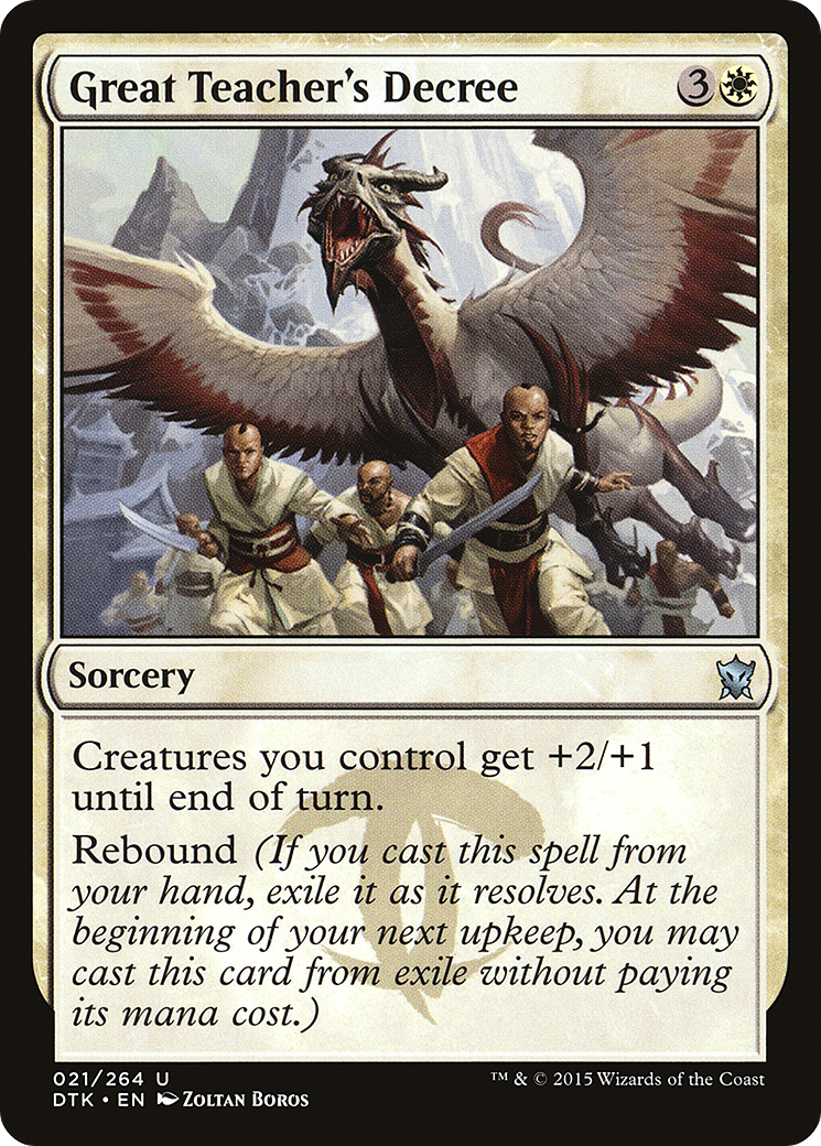 Great Teacher's Decree (DTK-021) Foil