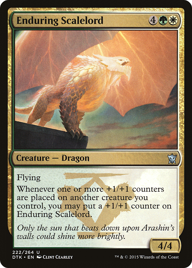 Enduring Scalelord (DTK-222) Foil