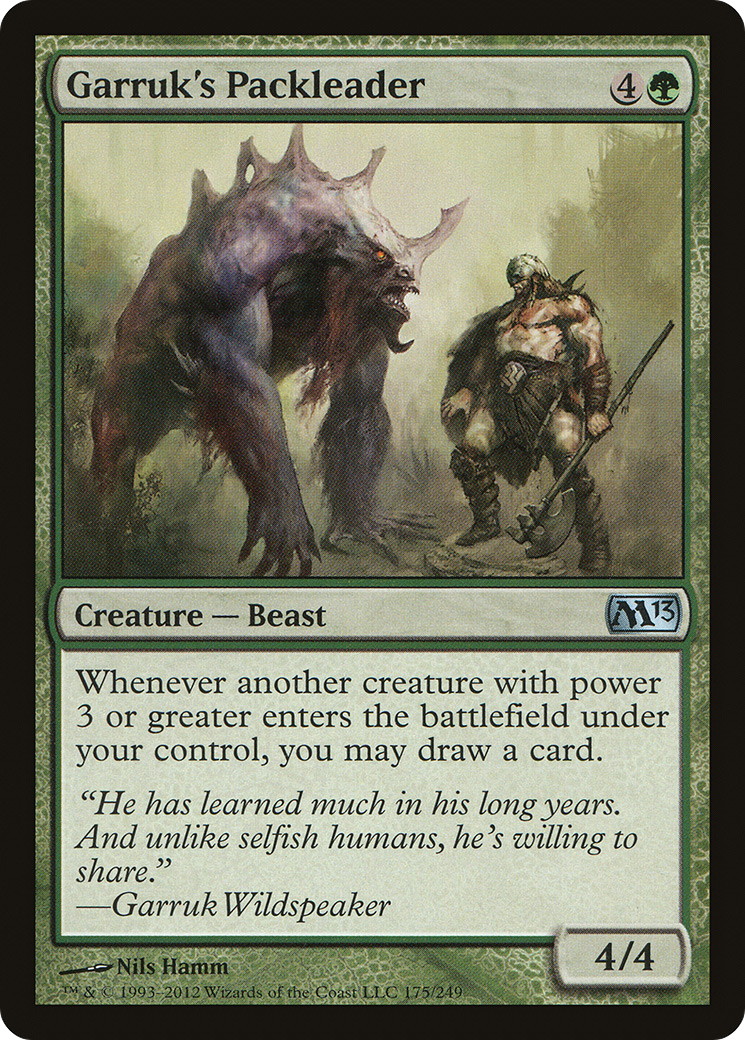 Garruk's Packleader (M13-175) Foil