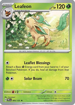 Leafeon - 005 - Holofoil - Rare